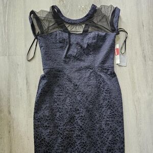 Navy Blue Mini Dress